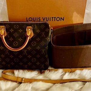🩷Authenic  Louis Vuitton Brown Soeedy 30 Bandolier Purse